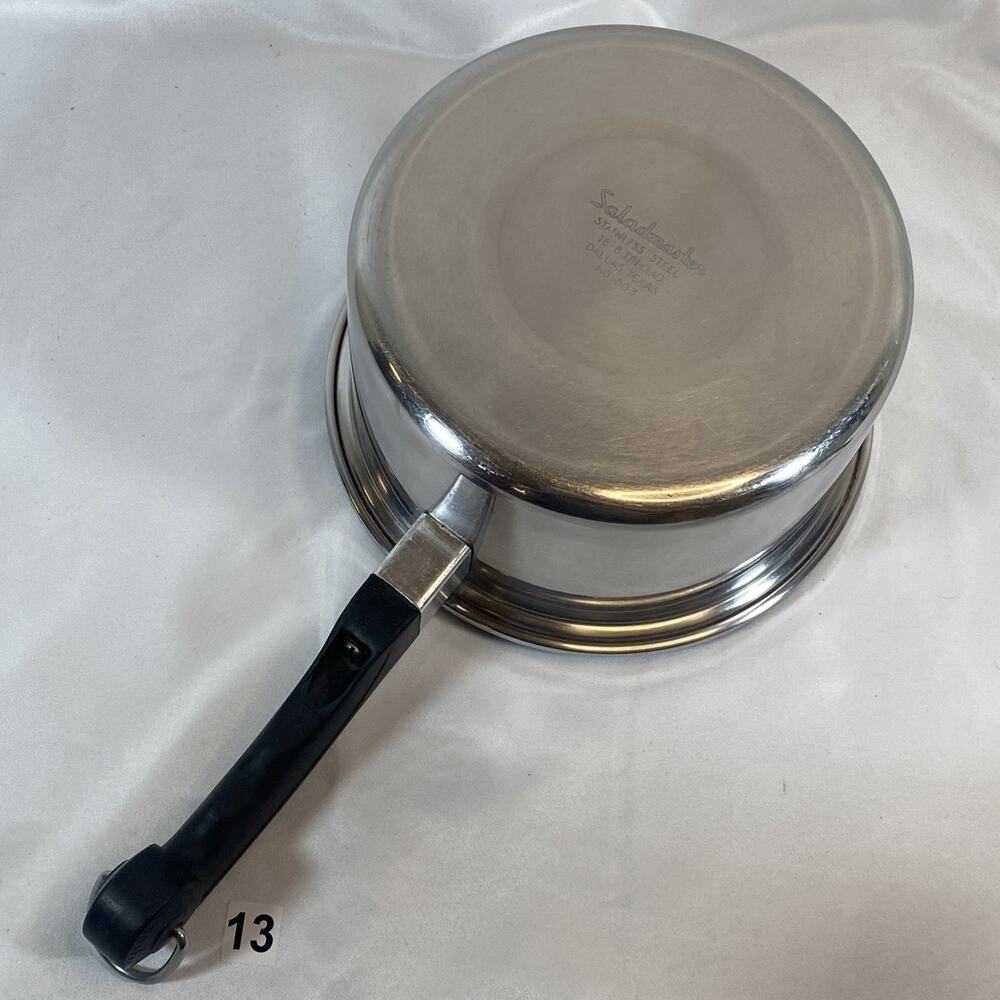 Saladmaster 18-8 Tri-Clad Stainless 8.25x4” Sauce Pan #803 Dallas Texas no lid
